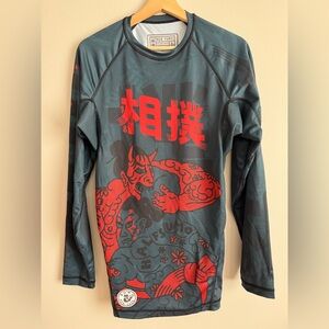 Half Sumo Collective Red Yurei BJJ Rash Guard Limited Edition 2019 Large Japan